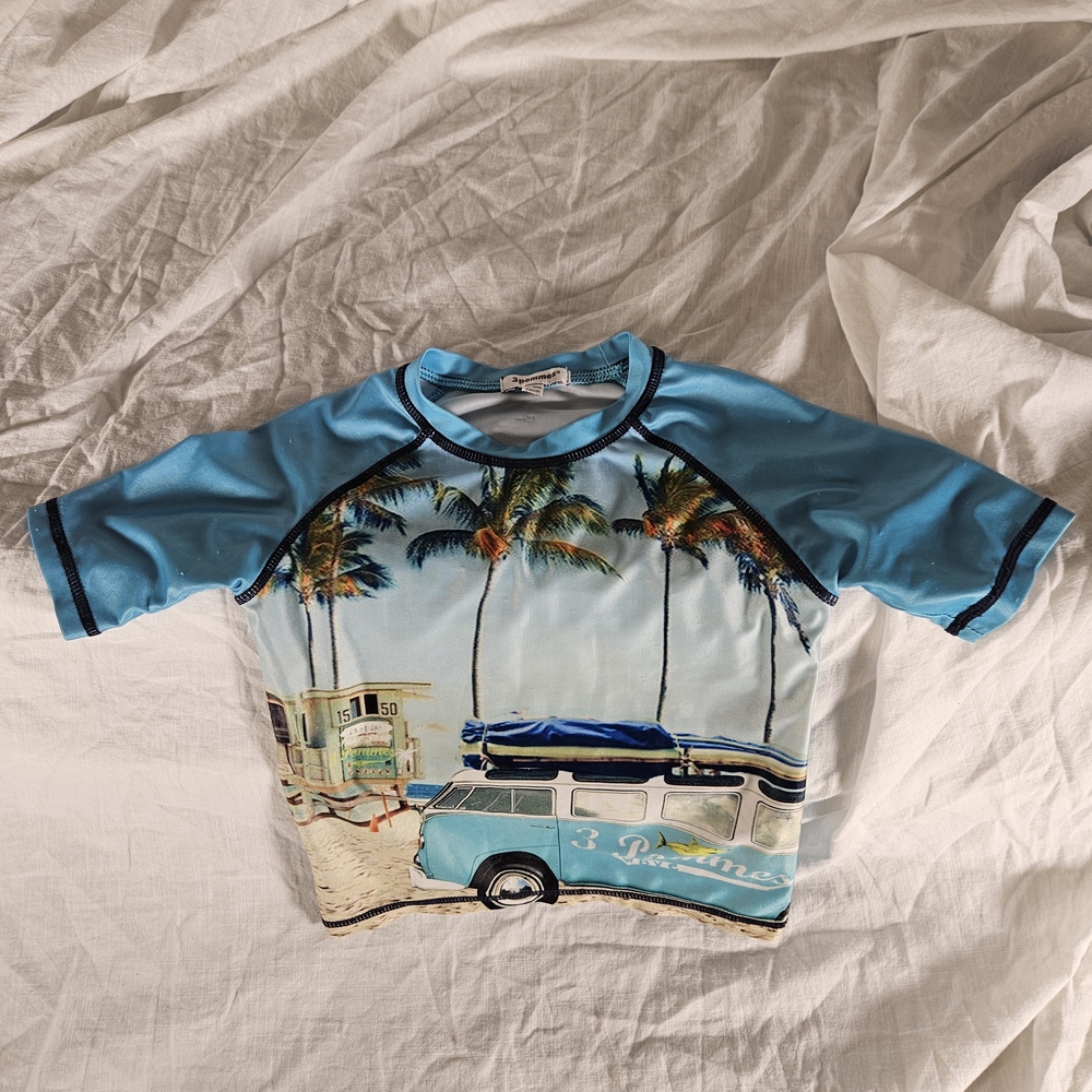 3Pommes Blue Rashguard Swimwear